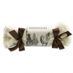 Sheep milk soap 100g in a washicloth "Höhensprung", Swiss pine 