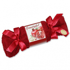 Sheep milk soap in a washing cloth 100g, Pomegranate 