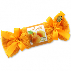 Sheep milk soap in a washing cloth 100g, Apricot 