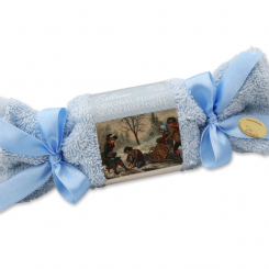 Sheep milk soap 100g in a washcloth, Ice Flower 