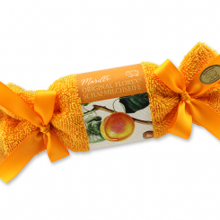 Sheep milk soap 100g in a washcloth, Apricot 