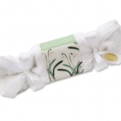 Sheep milk soap 100g in a washcloth, Snowdrop 