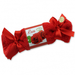 Sheep milk soap in a washing cloth 100g, Rose 