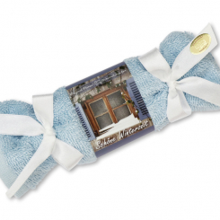 Sheep milk soap 100g in a washcloth "Schöne Winterzeit", Ice Flower 