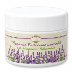 Fatty cream with organic sheep milk 125ml, Lavender 
