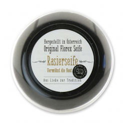 Rasierseife schwarz mit Schafmilch in Dose 100g "Aus Liebe zur Tradition" 