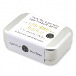 Festes Shampoo eckig 100g verpackt in der Dose, Ringelblume 