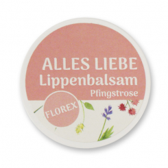 Lippenbalsam 10ml "Alles Liebe", Pfingstrose 