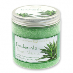Bath salt 300g in a container modern, Aloe Vera 