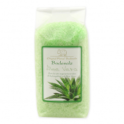 Bath salt 1kg in a cellophane bag, Aloe Vera 