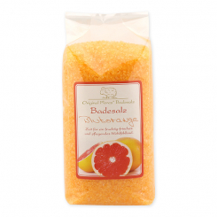 Bath salt 1kg in a cellophane bag, Blood orange 