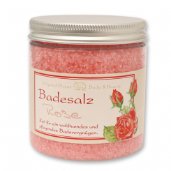 Badesalz 300g in der Dose klassisch, Rose 
