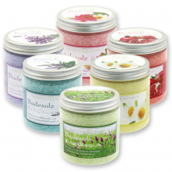 Bath salt 300g in a container modern, sorted 