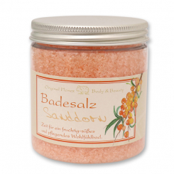 Badesalz 300g in der Dose klassisch, Sanddorn 