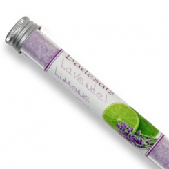 Bath salt 28g in a vial, Lavender lime 