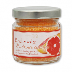 Bath salt 120g in a glass jar, Blood orange 