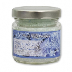 Bath salt 120g in a glass jar, Ice flower 