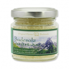 Bath salt 120g in a glass jar, Mountain Herbs 
