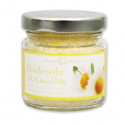 Bath salt 120g in a glass jar, Chamomile 