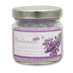 Bath salt 120g in a glass jar, Lavender 