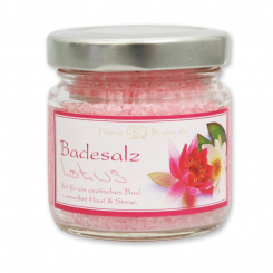 Bath salt 120g in a glass jar, Lotus 