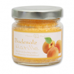 Bath salt 120g in a glass jar, Apricot 