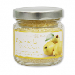 Bath salt 120g in a glass jar, Quince 