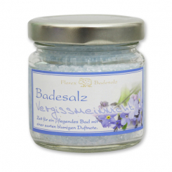 Bath salt 120g in a glass jar, Forget-me-not 
