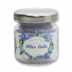 Badesalz 60g im Glas "Alles Liebe", Lavendel 