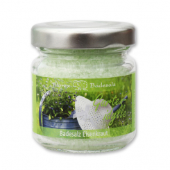 Bath salt 60g in a glass jar "Gartenidylle", Verbena 