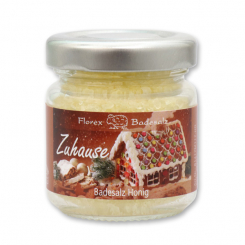 Badesalz 60g im Glas "Zuhause", Honig 