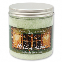Badesalz 300g in der Dose "Hüttenzauber", Eisenkraut 