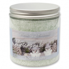 Badesalz 300g in der Dose "Wintergrüße", Eisblume 