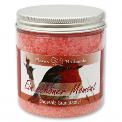 Bath salt 300g in a container "Ein schöner Moment", Pomegranate 