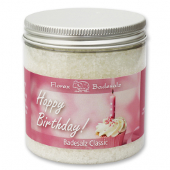 Badesalz 300g in der Dose "Happy Birthday", Classic 