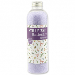 Bath salt 320g in a bottle "Stille Zeit", Lavender 