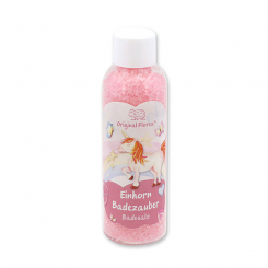Bath salt 100g in the bottle "Einhorn Badezauber", Flower magic 
