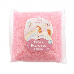 Bath salt 120g in a cellophane bag "Einhorn Badezauber", Flower magic 