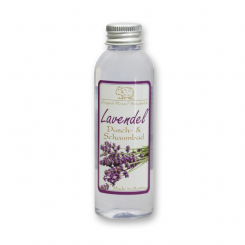 Shower- & foam bath with organic sheep milk 75ml, Lavender 