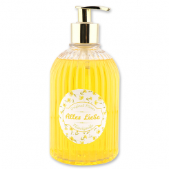 Flüssigseife mit Schafmilch 500ml im Spender "Alles Liebe", Orange 