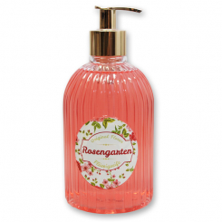 Flüssigseife mit Schafmilch 500ml im Spender "Rosengarten", Rose 
