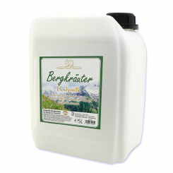Bodymilk mit biologischer Schafmilch Nachfüller 5L im Kanister, Bergkräuter 