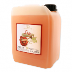 Shampoo hair&body with organic sheep milk refill 5L in a canister, red Rose 