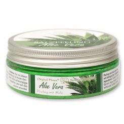 Salzpeeling mit biologischer Schafmilch 200ml, Aloe Vera 