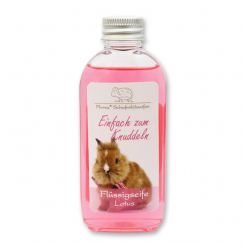 Liquid sheep milk soap 75ml "Einfach zum Knuddeln", Lotus 