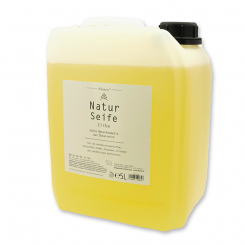 Echte flüssige Naturseife mit Schafmilch 5L Nachfüller im Kanister, Zirbe 