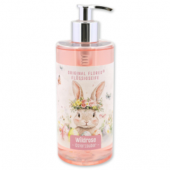 Flüssigseife mit Schafmilch 400ml "Osterzauber Motiv 9", Wildrose 