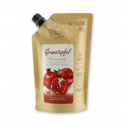 Flüssigseife mit biologischer Schafmilch 500ml im Nachfüll-Beutel, Granatapfel 