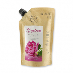 Flüssigseife mit biologischer Schafmilch 500ml im Nachfüll-Beutel, Pfingstrose 