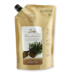 Shampoo hair&body with organic sheep milk 1L in a refill-bag, Swiss pine 
